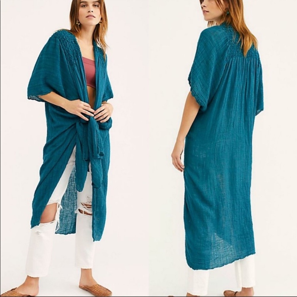 Free People Angelica Gauze Kimono Cover Up Size XS Small